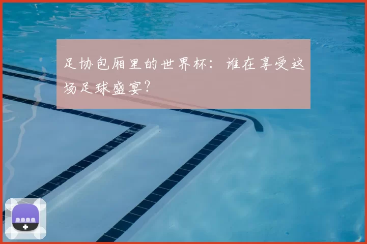 足协包厢里的世界杯:谁在享受这场足球盛宴?