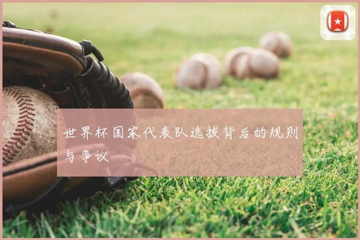 世界杯国家代表队选拔背后的规则与争议